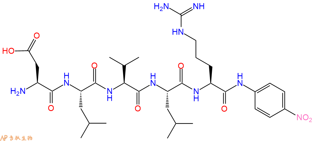 专肽生物产品H2N-Asp-Leu-Val-Leu-Arg-pNA