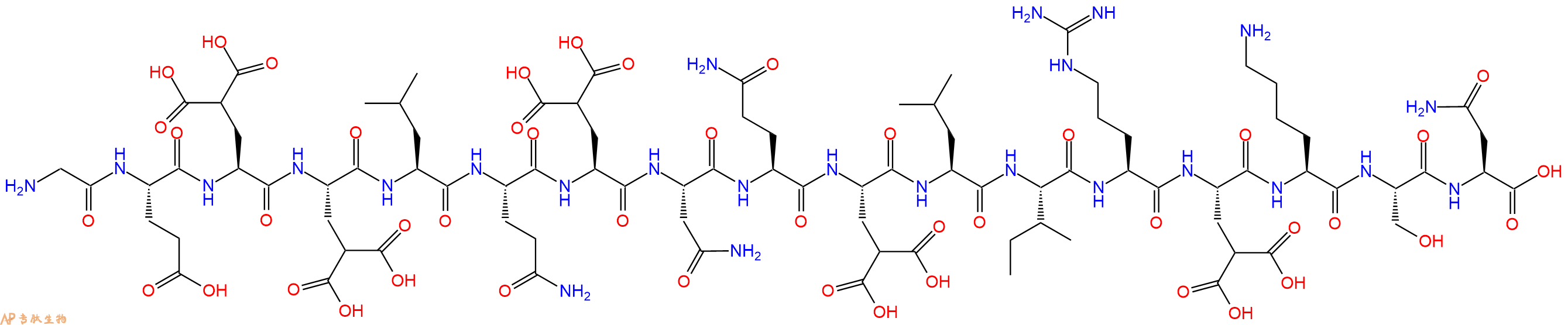 专肽生物产品H2N-Gly-Glu-Gla-Gla-Leu-Gln-Gla-Asn-Gln-Gla-Leu-Il 133628-78-1