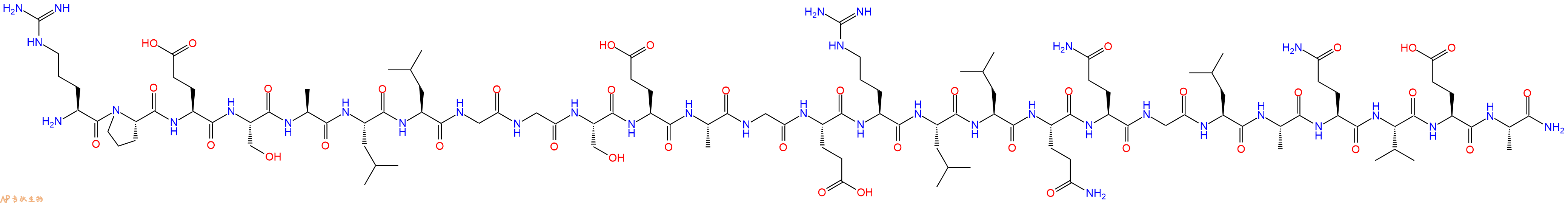 专肽生物产品H2N-Arg-Pro-Glu-Ser-Ala-Leu-Leu-Gly-Gly-Ser-Glu-Al
