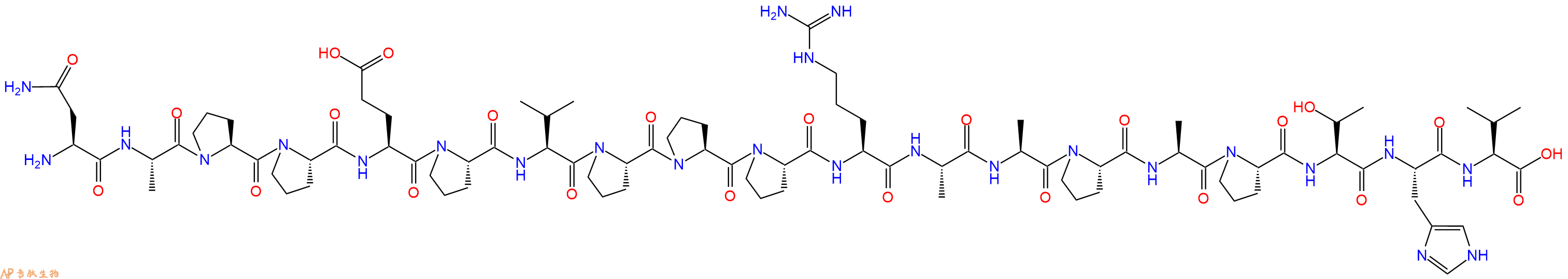 专肽生物产品H2N-Asn-Ala-Pro-Pro-Glu-Pro-Val-Pro-Pro-Pro-Arg-Al