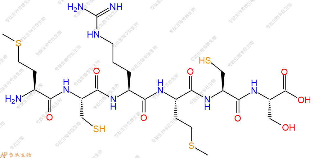 专肽生物产品H2N-Met-Cys-Arg-Met-Cys-Ser-COOH
