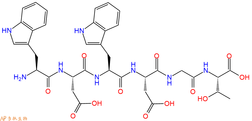 专肽生物产品H2N-Trp-Asp-Trp-Asp-Gly-Thr-COOH