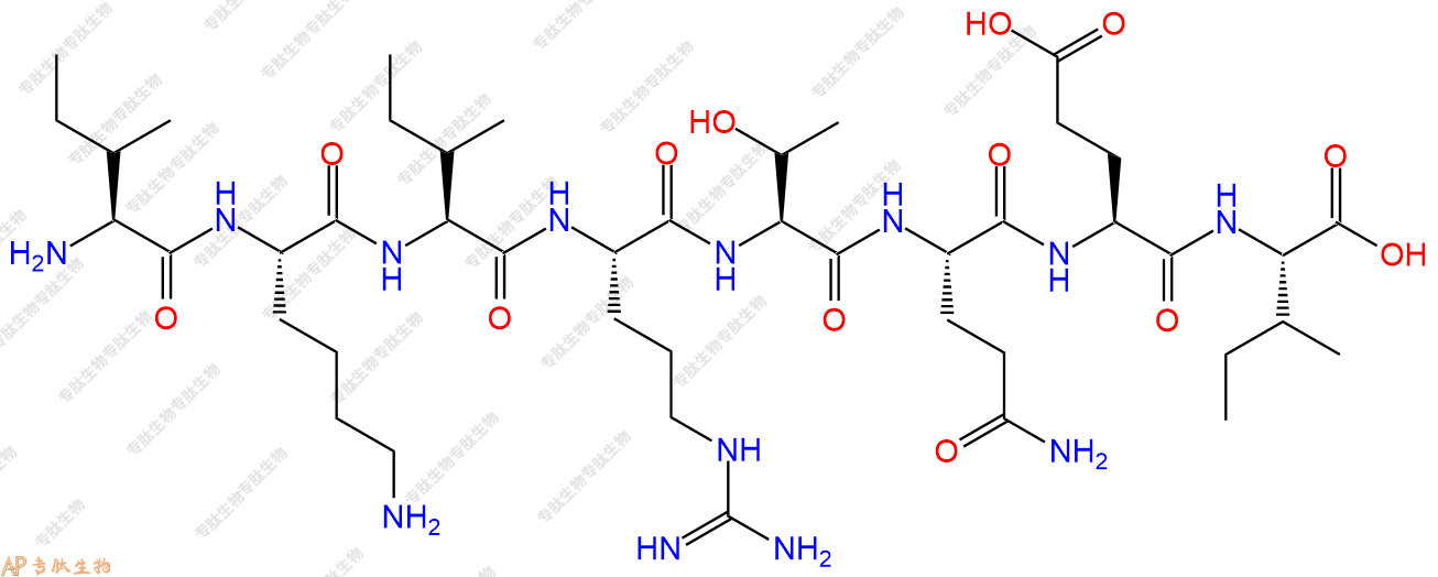 专肽生物产品H2N-Ile-Lys-Ile-Arg-Thr-Gln-Glu-Ile-COOH