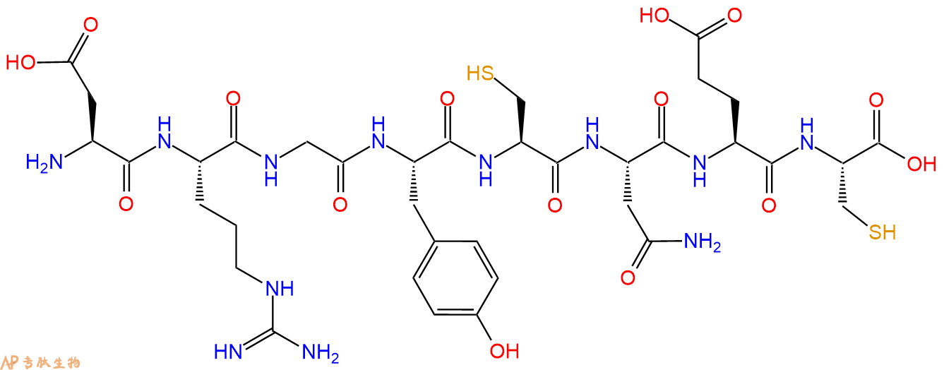 专肽生物产品H2N-Asp-Arg-Gly-Tyr-Cys-Asn-Glu-Cys-COOH