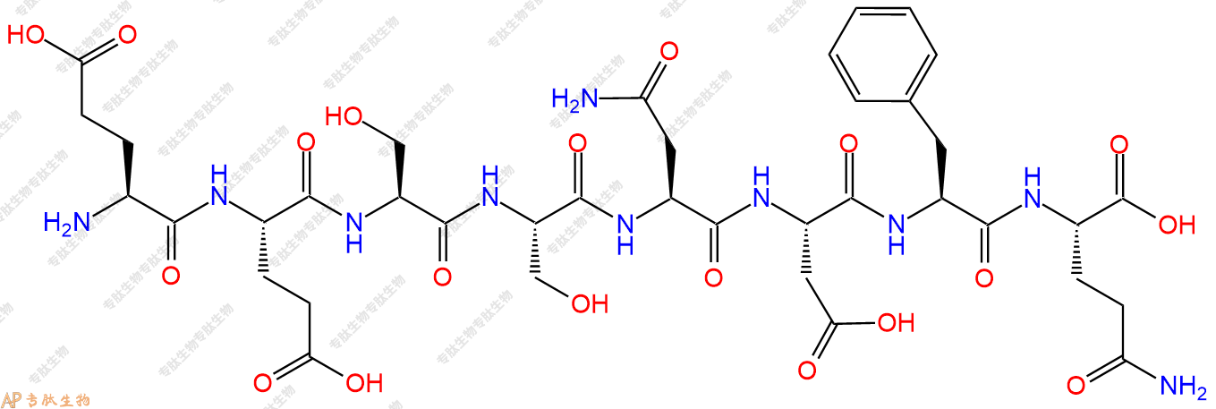 专肽生物产品H2N-Glu-Glu-Ser-Ser-Asn-Asp-Phe-Gln-COOH