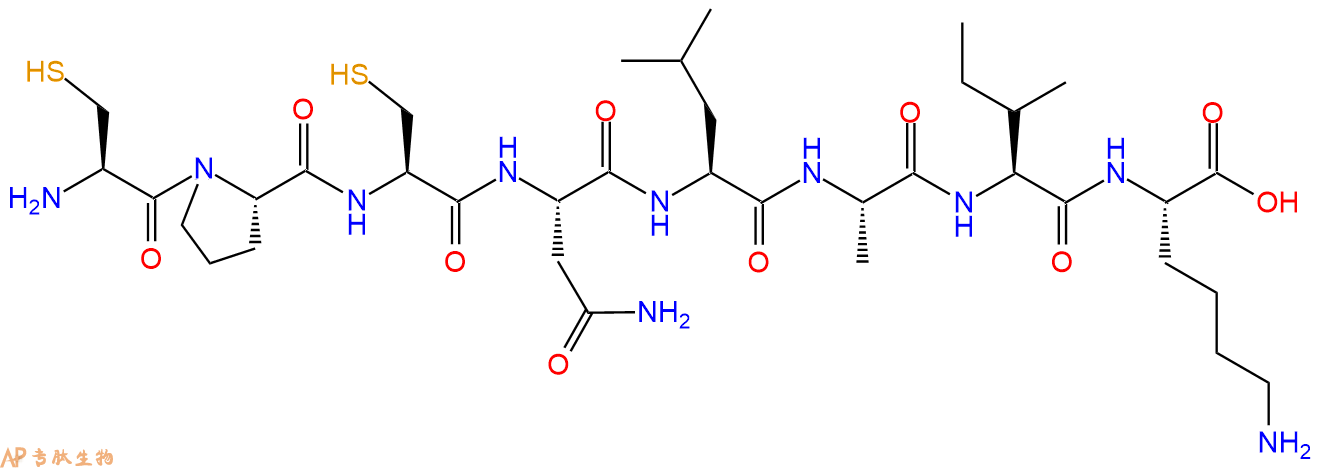 专肽生物产品H2N-Cys-Pro-Cys-Asn-Leu-Ala-Ile-Lys-COOH