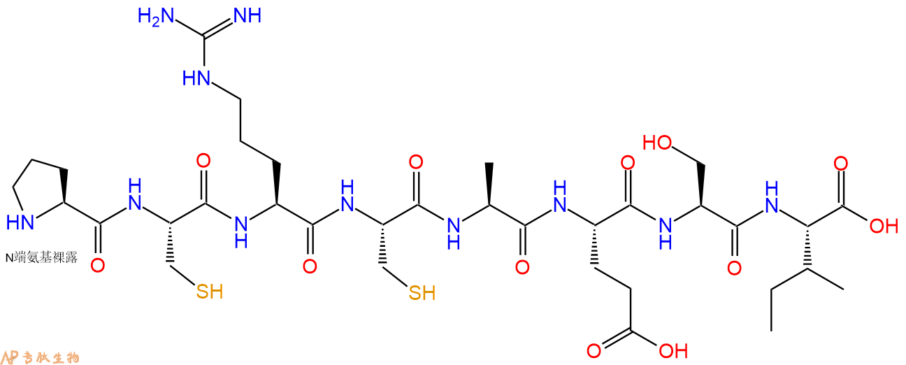 专肽生物产品H2N-Pro-Cys-Arg-Cys-Ala-Glu-Ser-Ile-COOH
