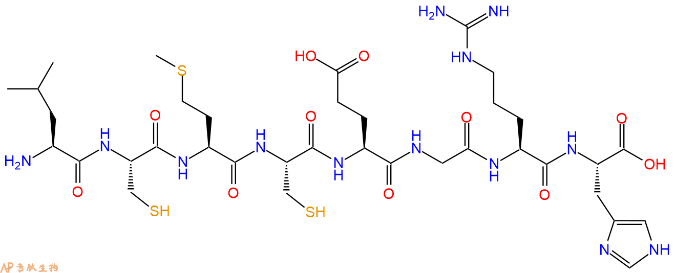 专肽生物产品H2N-Leu-Cys-Met-Cys-Glu-Gly-Arg-His-COOH