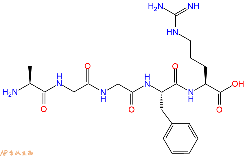 专肽生物产品H2N-Ala-Gly-Gly-Phe-Arg-COOH