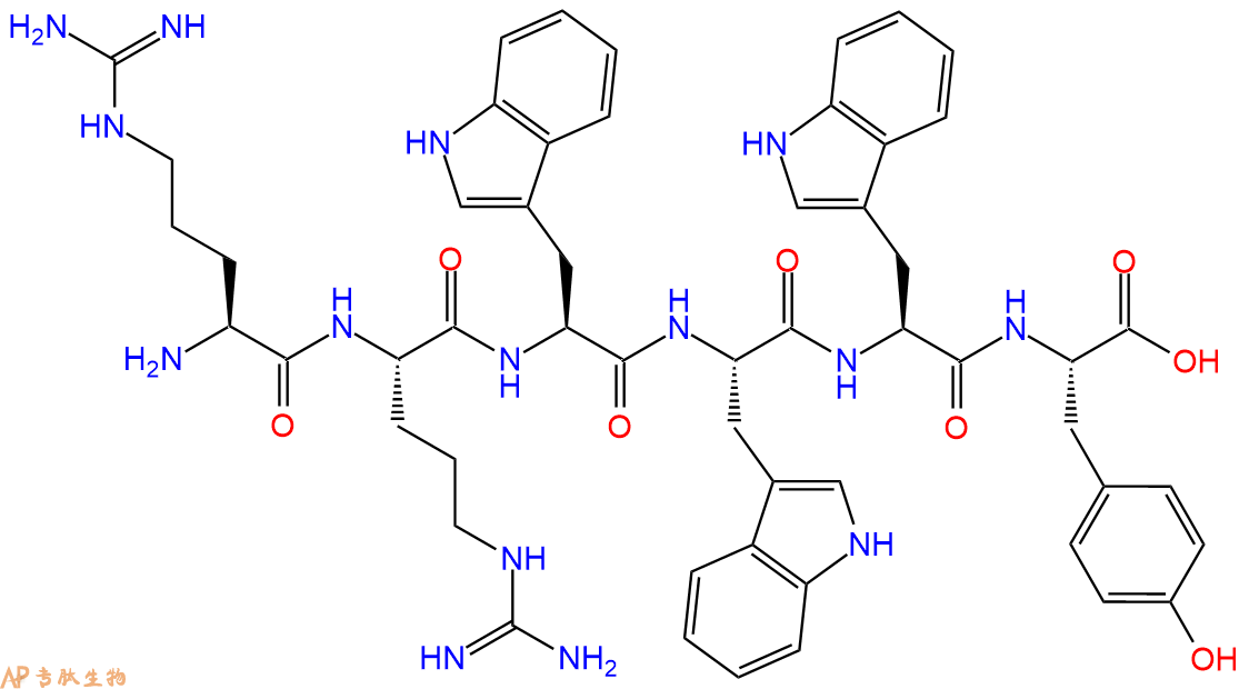 专肽生物产品H2N-Arg-Arg-Trp-Trp-Trp-Tyr-COOH