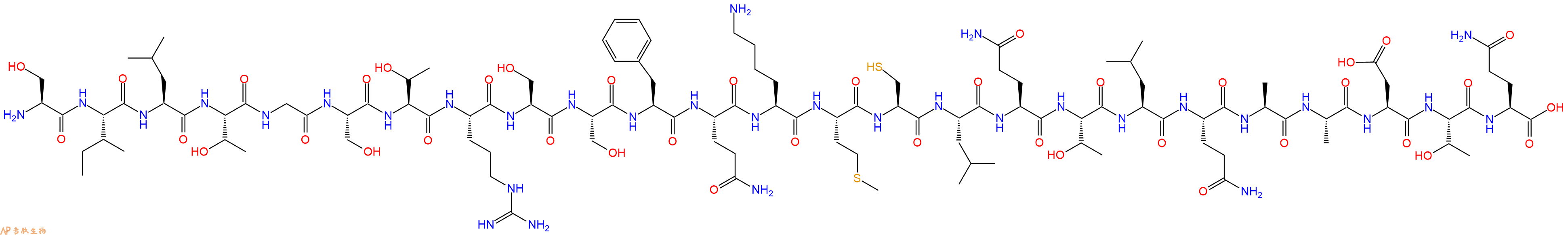专肽生物产品H2N-Ser-Ile-Leu-Thr-Gly-Ser-Thr-Arg-Ser-Ser-Phe-Gl