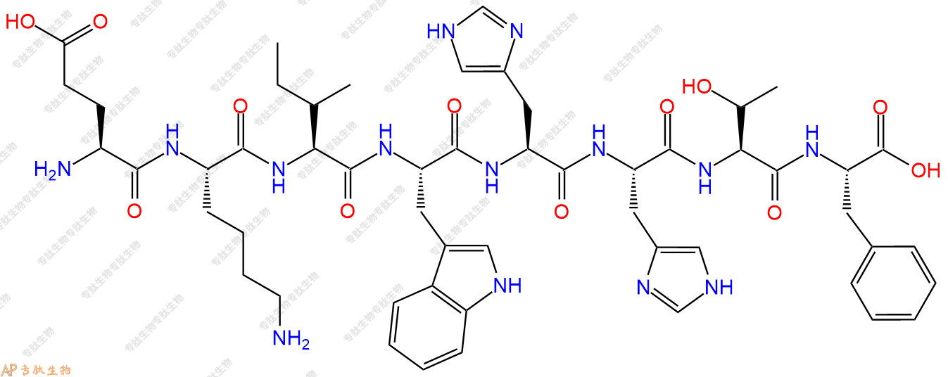 专肽生物产品H2N-Glu-Lys-Ile-Trp-His-His-Thr-Phe-COOH
