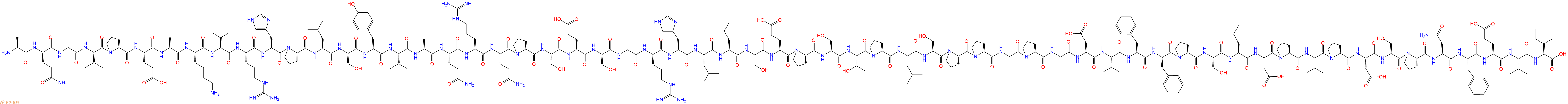 专肽生物产品H2N-Ala-Gln-Gly-Ile-Pro-Glu-Ala-Lys-Val-Arg-His-Pr