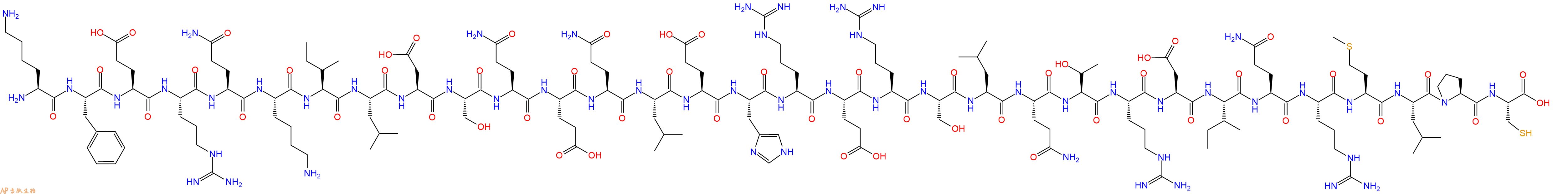 专肽生物产品H2N-Lys-Phe-Glu-Arg-Gln-Lys-Ile-Leu-Asp-Ser-Gln-Gl
