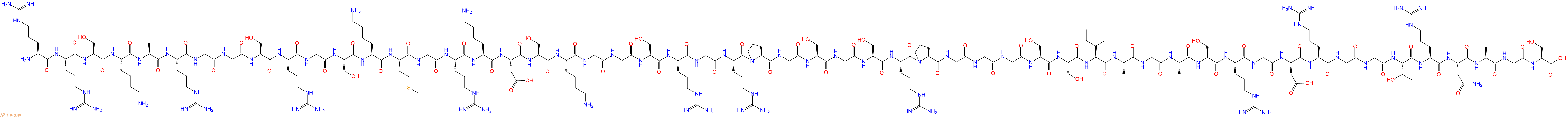 专肽生物产品H2N-Arg-Arg-Ser-Lys-Ala-Arg-Gly-Gly-Ser-Arg-Gly-Se