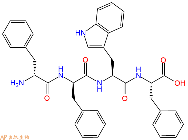 专肽生物产品H2N-DPhe-DPhe-Trp-Phe-COOH