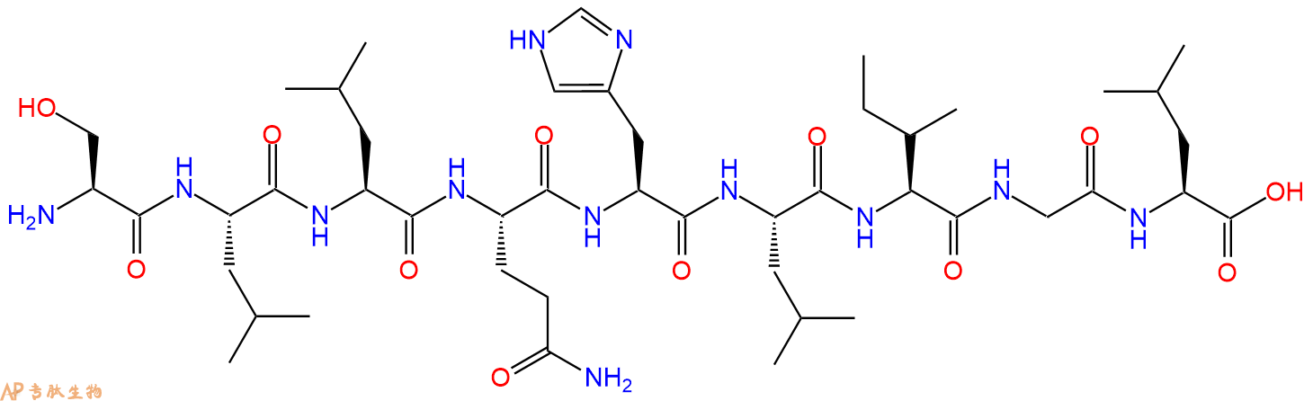 专肽生物产品H2N-Ser-Leu-Leu-Gln-His-Leu-Ile-Gly-Leu-COOH