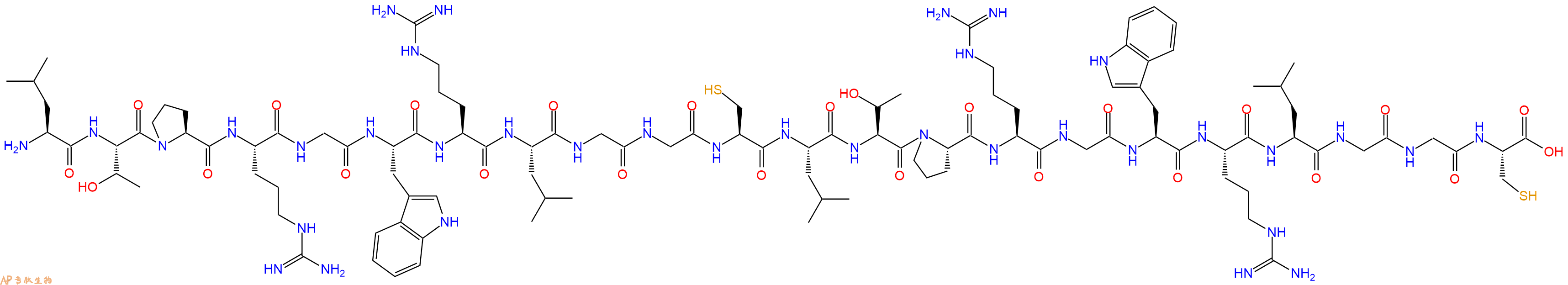 专肽生物产品H2N-Leu-Thr-Pro-Arg-Gly-Trp-Arg-Leu-Gly-Gly-Cys-Le