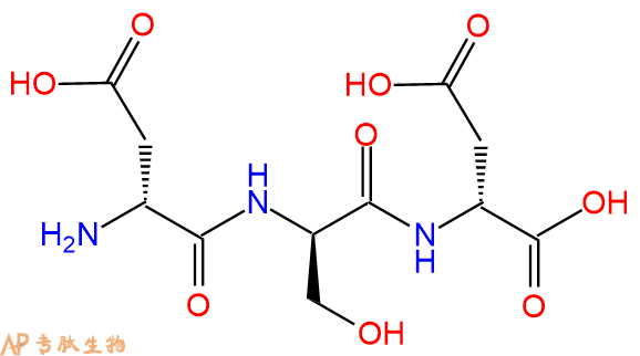 专肽生物产品H2N-DAsp-DSer-DAsp-COOH