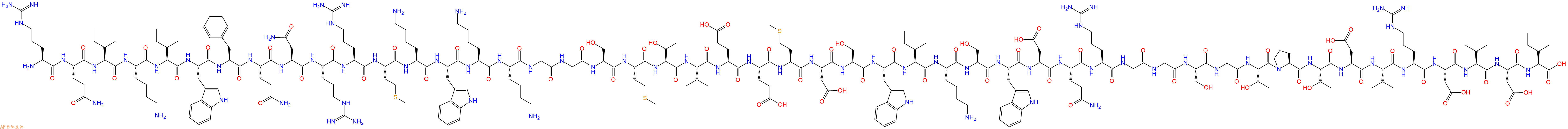 专肽生物产品H2N-Arg-Gln-Ile-Lys-Ile-Trp-Phe-Gln-Asn-Arg-Arg-Me