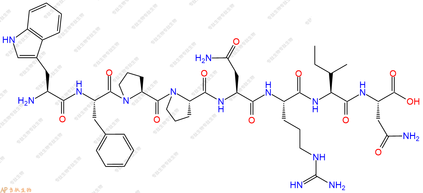 专肽生物产品H2N-Trp-Phe-Pro-Pro-Asn-Arg-Ile-Asn-COOH