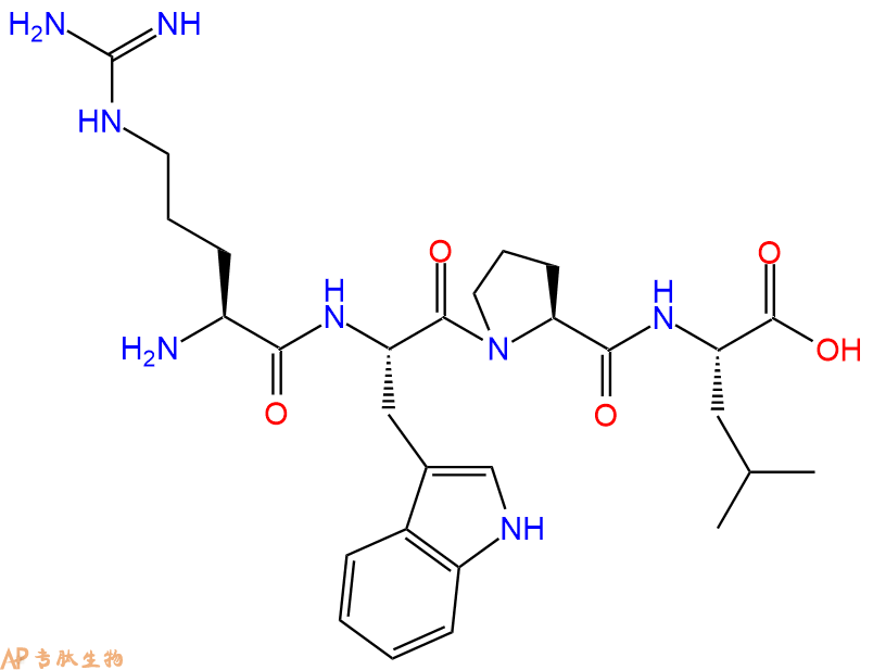 专肽生物产品H2N-Arg-Trp-Pro-Leu-COOH