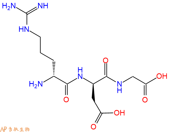 专肽生物产品H2N-DArg-DAsp-Gly-COOH