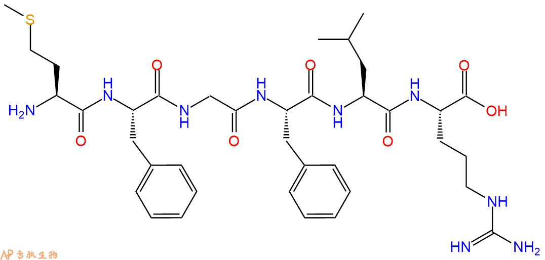 专肽生物产品H2N-Met-Phe-Gly-Phe-Leu-Arg-COOH