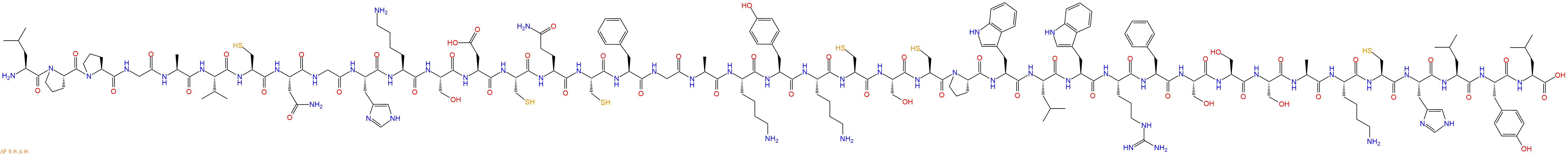 专肽生物产品H2N-Leu-Pro-Pro-Gly-Ala-Val-Cys-Asn-Gly-His-Lys-Se