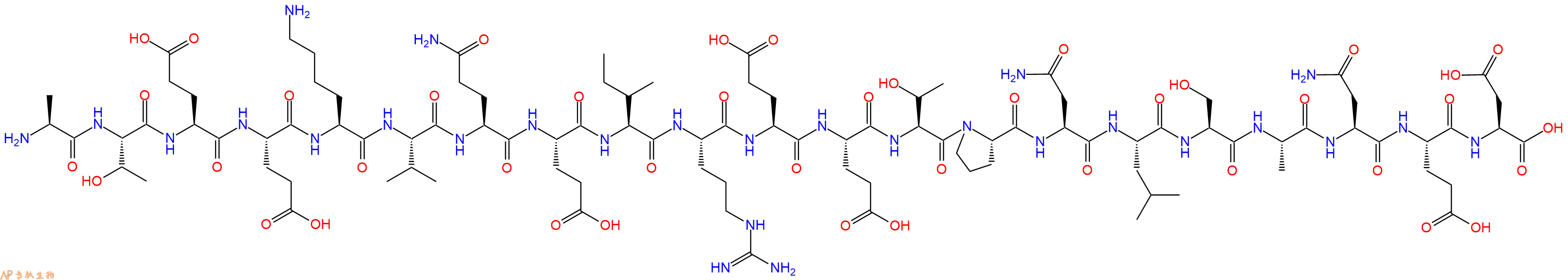 专肽生物产品H2N-Ala-Thr-Glu-Glu-Lys-Val-Gln-Glu-Ile-Arg-Glu-Gl