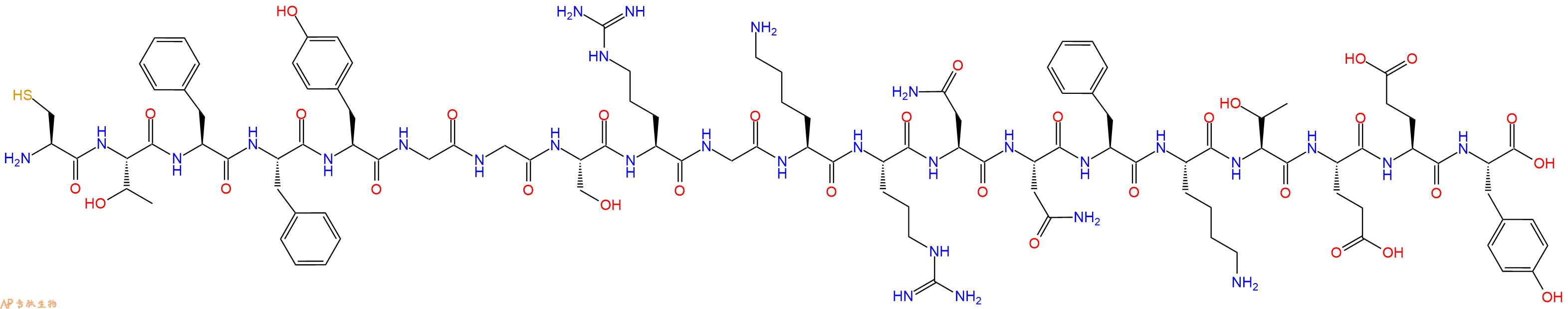 专肽生物产品脑靶向多肽Cys-Angiopep-2