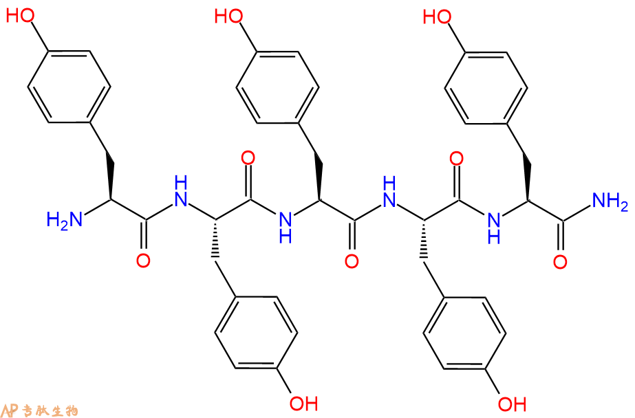 专肽生物产品H2N-Tyr-Tyr-Tyr-Tyr-Tyr-NH2