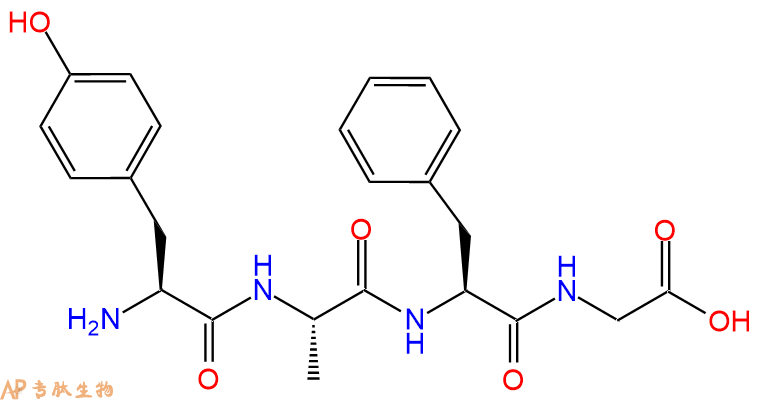 专肽生物产品H2N-Tyr-Ala-Phe-Gly-COOH