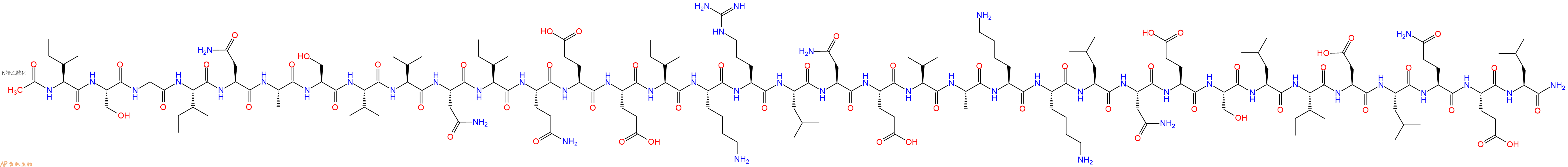 专肽生物产品Ac-Ile-Ser-Gly-Ile-Asn-Ala-Ser-Val-Val-Asn-Ile-Gln