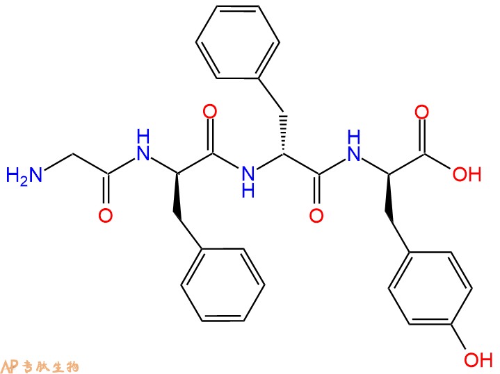 专肽生物产品H2N-Gly-DPhe-DPhe-DTyr-COOH