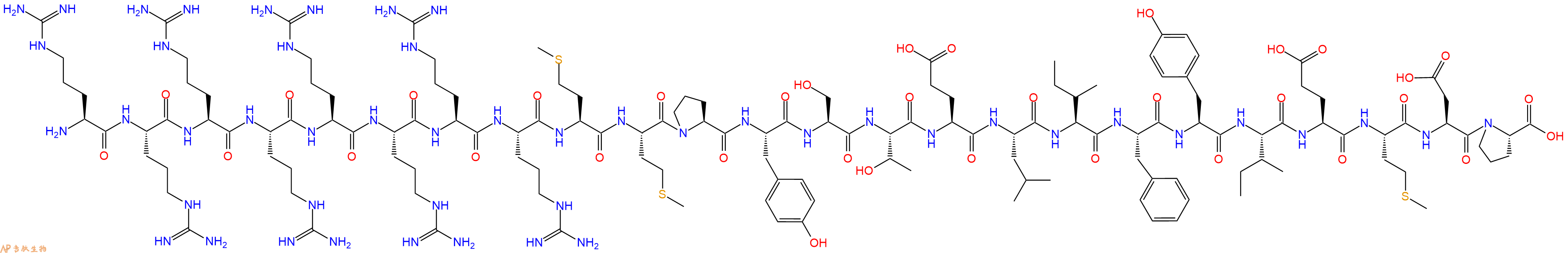 专肽生物产品H2N-Arg-Arg-Arg-Arg-Arg-Arg-Arg-Arg-Met-Met-Pro-Ty