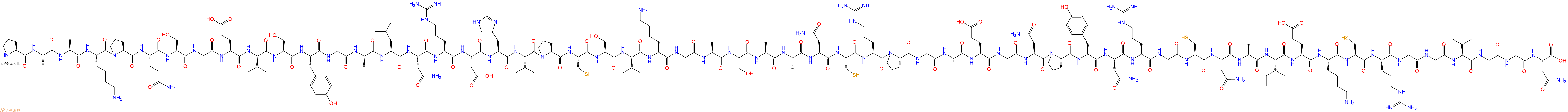 专肽生物产品H2N-Pro-Ala-Ala-Lys-Pro-Gln-Ser-Gly-Glu-Ile-Ser-Ty