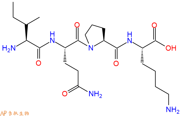 专肽生物产品H2N-Ile-Gln-Pro-Lys-COOH