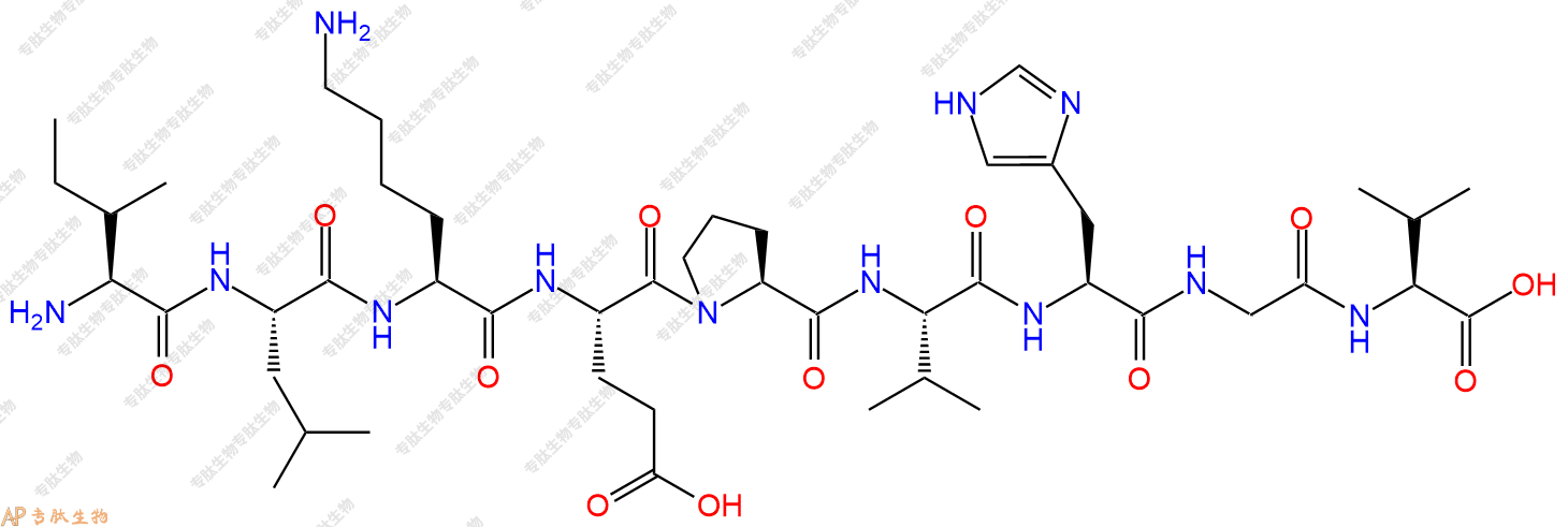 专肽生物产品H2N-Ile-Leu-Lys-Glu-Pro-Val-His-Gly-Val-COOH