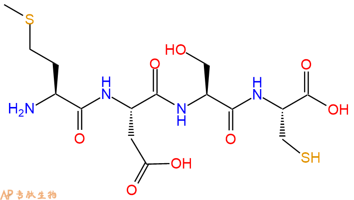 专肽生物产品H2N-Met-Asp-Ser-Cys-COOH
