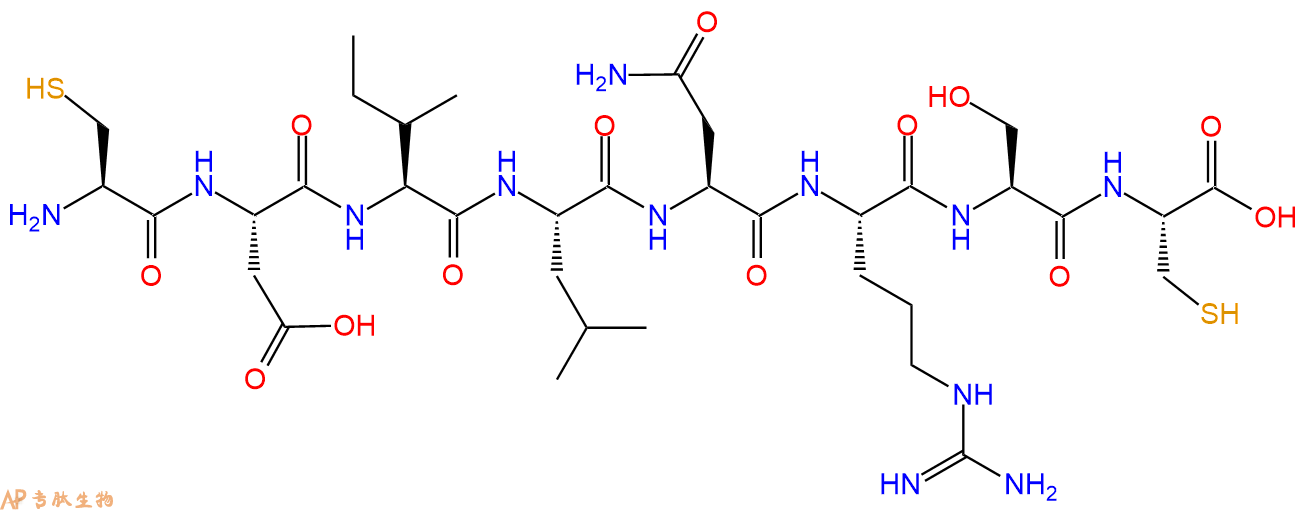 专肽生物产品H2N-Cys-Asp-Ile-Leu-Asn-Arg-Ser-Cys-COOH