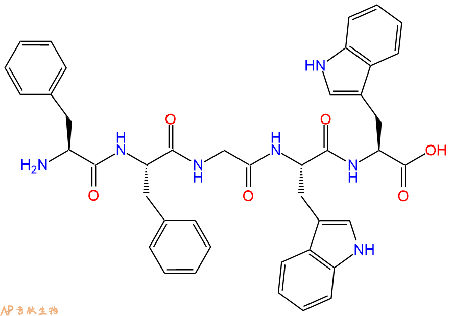 专肽生物产品H2N-Phe-Phe-Gly-Trp-Trp-COOH
