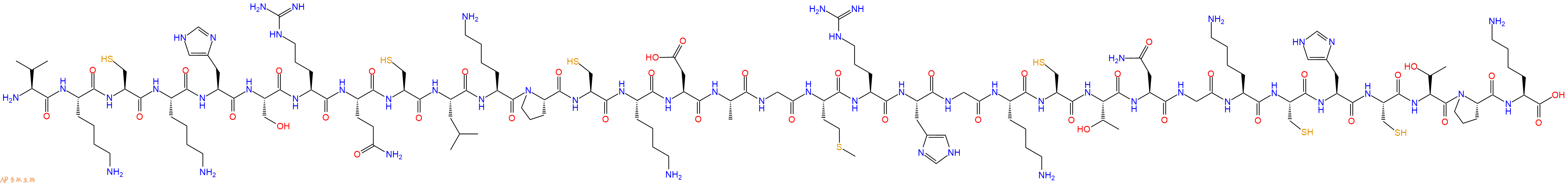 专肽生物产品H2N-Val-Lys-Cys-Lys-His-Ser-Arg-Gln-Cys-Leu-Lys-Pro-Cys-Lys-Asp-Ala-Gly-Met-Arg-His-Gly-Lys-Cys-Thr-Asn-Gly-Lys-Cys-His-Cys-Thr-Pro-Lys-COOH