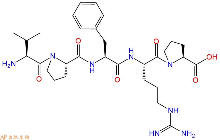 专肽生物产品H2N-Val-Pro-Phe-Arg-Pro-COOH