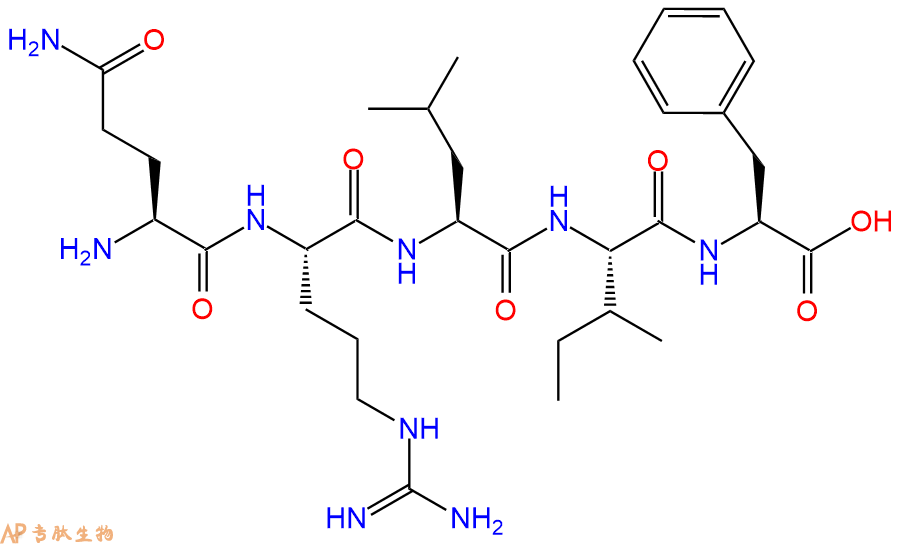 专肽生物产品H2N-Gln-Arg-Leu-Ile-Phe-COOH