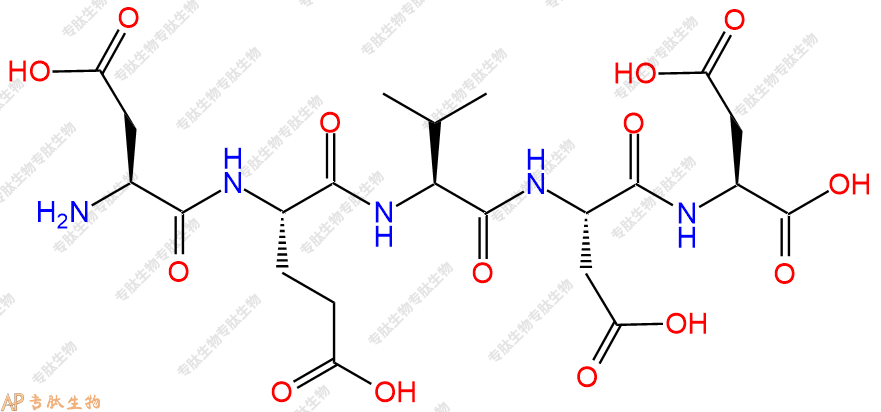 专肽生物产品H2N-Asp-Glu-Val-Asp-Asp-COOH