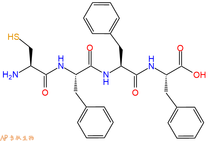 专肽生物产品H2N-Cys-Phe-Phe-Phe-COOH
