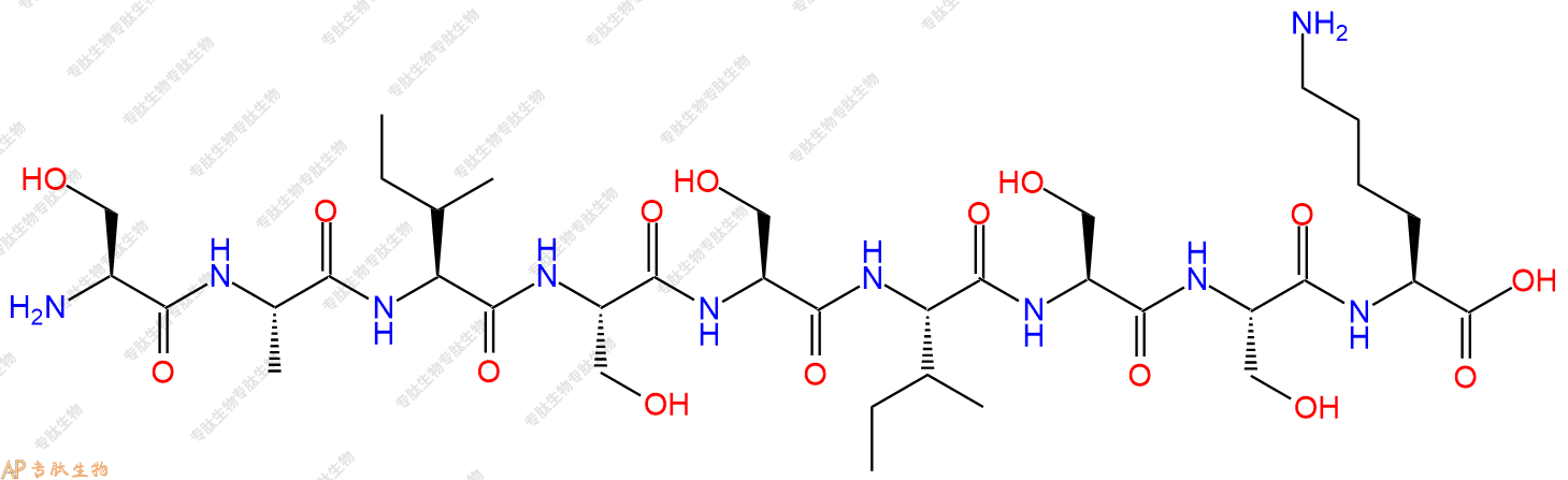 专肽生物产品H2N-Ser-Ala-Ile-Ser-Ser-Ile-Ser-Ser-Lys-COOH