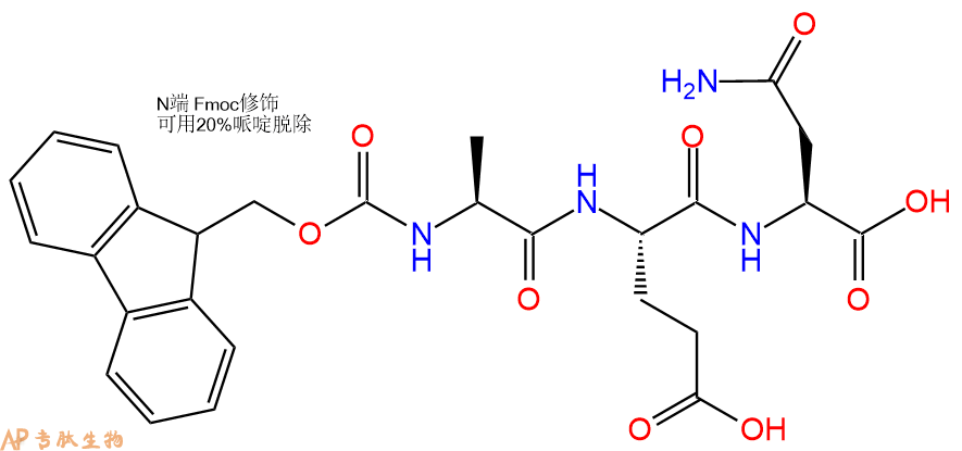 专肽生物产品Fmoc-Ala-Glu-Asn-COOH