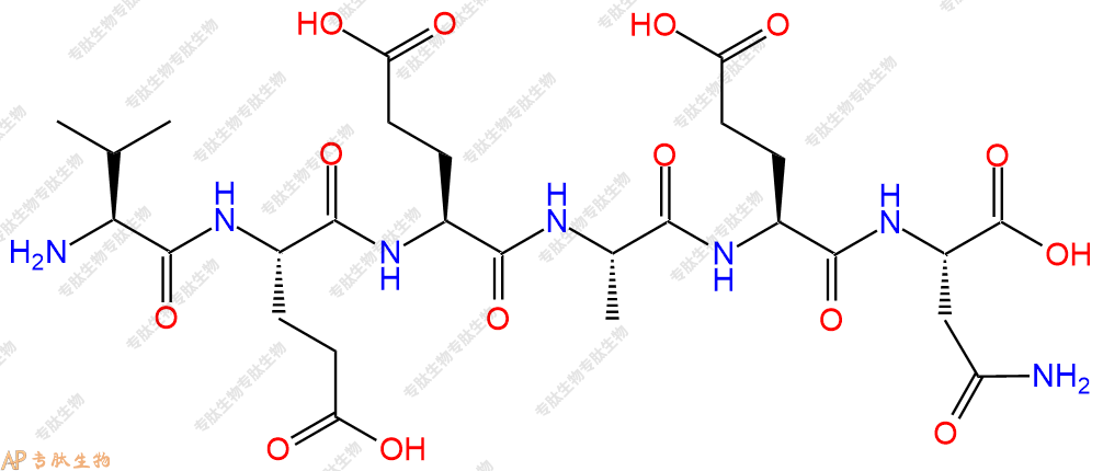 专肽生物产品H2N-Val-Glu-Glu-Ala-Glu-Asn-COOH